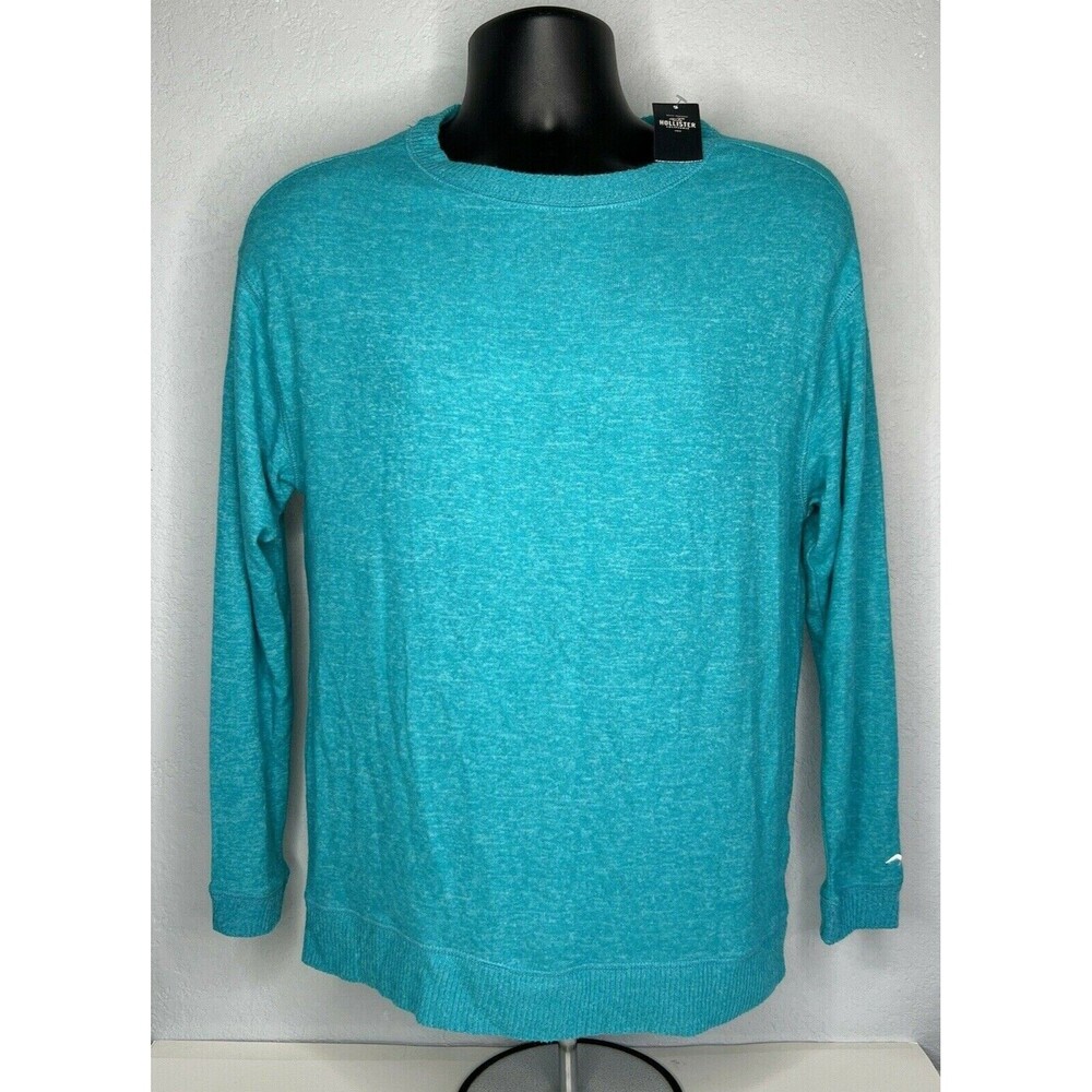 Hollister Pullover Sweater Aqua Blue Womens Lightweight Size XS New with Tags